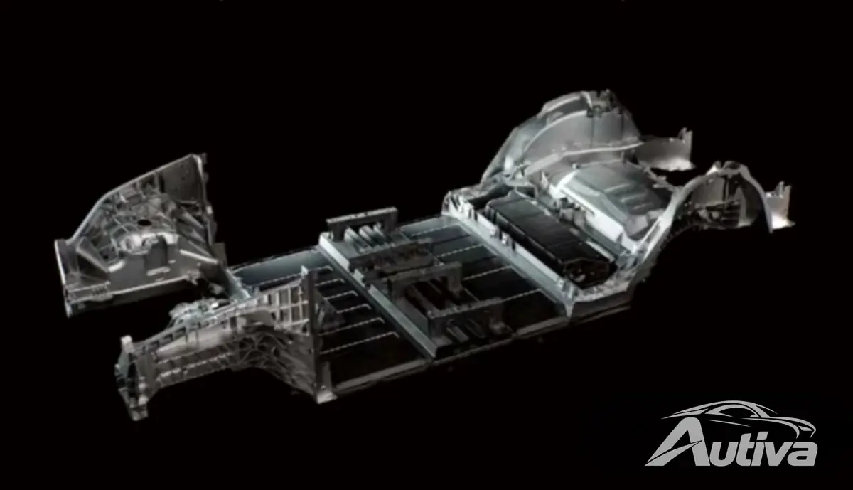 Tesla Model Y con batería estructural y carrocería megafundida Tesla Model Y con batería estructural y carrocería megafundida