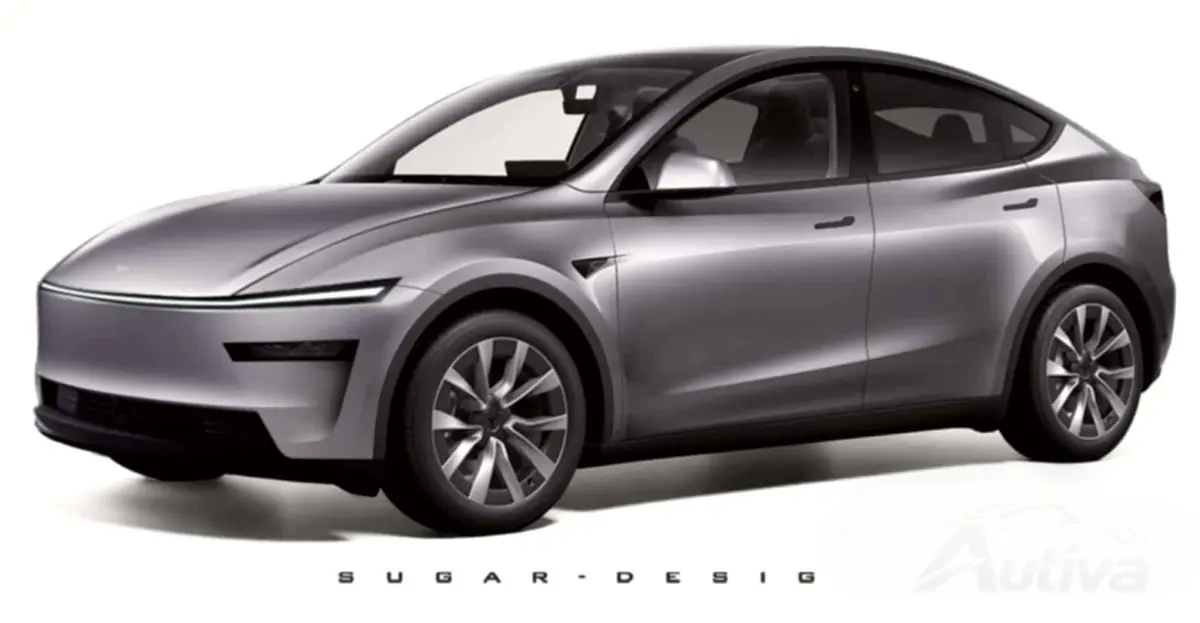 Tesla Model Y Juniper — спекулятивный рендер от Sugar Design