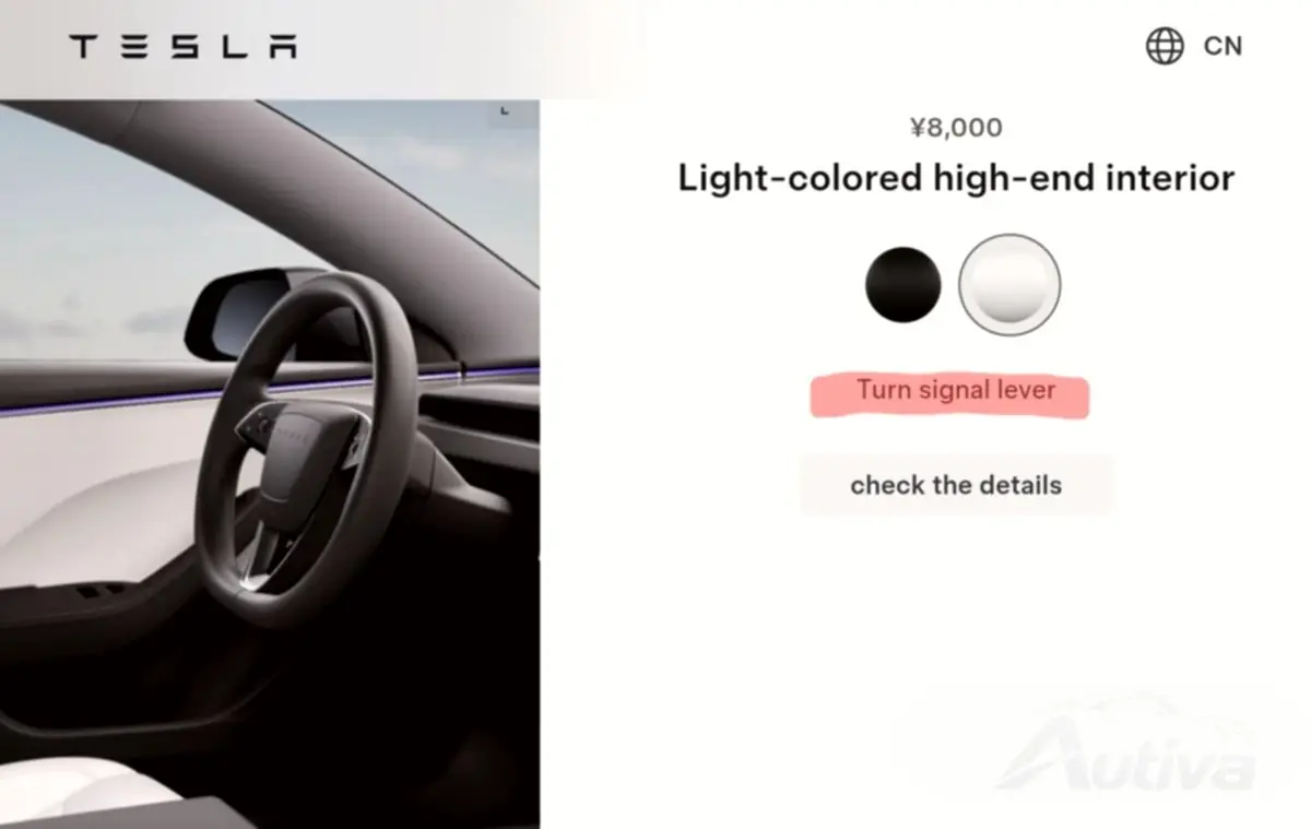Tesla bir U dönüşü yapıyor ve Çin'deki Model 3'e dönüş sinyali kolunu yeniden takıyor
