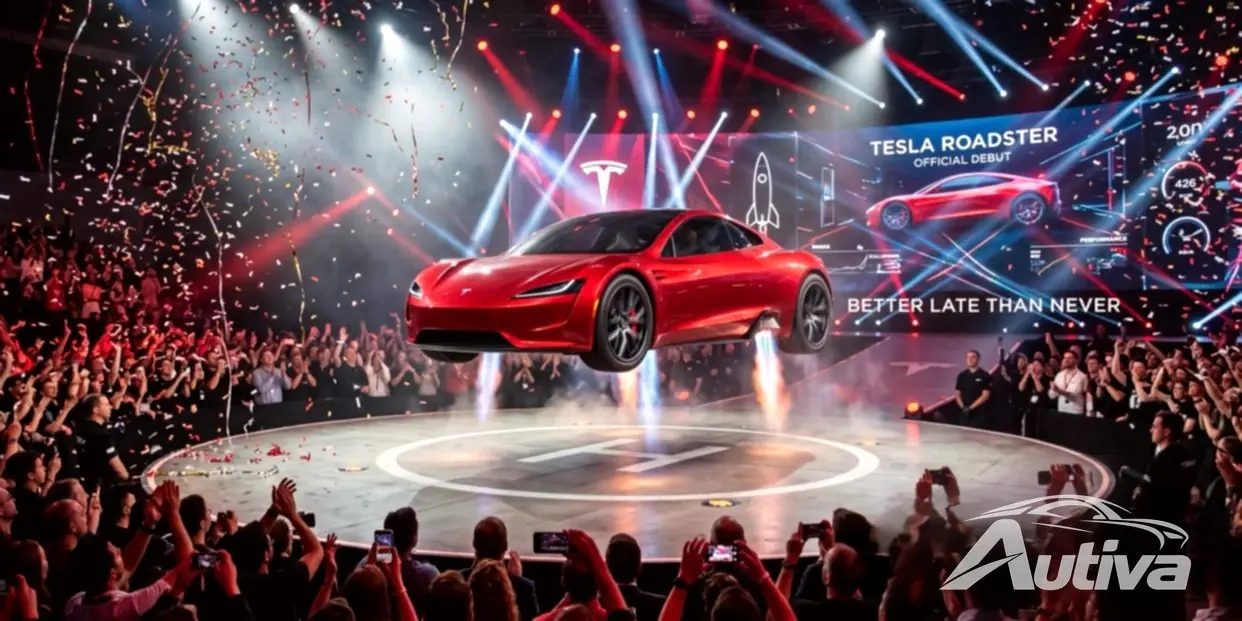 Tesla Roadster kommer endelig - vil den fly?