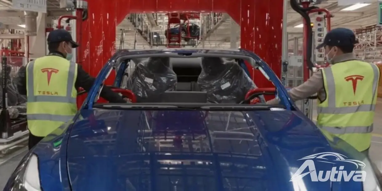 Die Tesla-Fertigungslinie in Shanghai läuft für das aktualisierte Model3 an