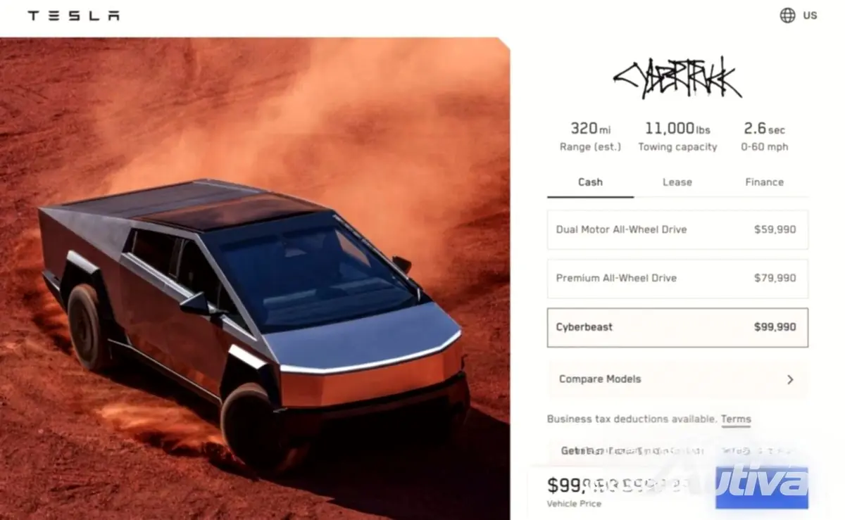 Cyberbeast fick en prissänkning på $15 000 - källa: Tesla Cyberbeast fick en prissänkning på $15 000 - källa: Tesla