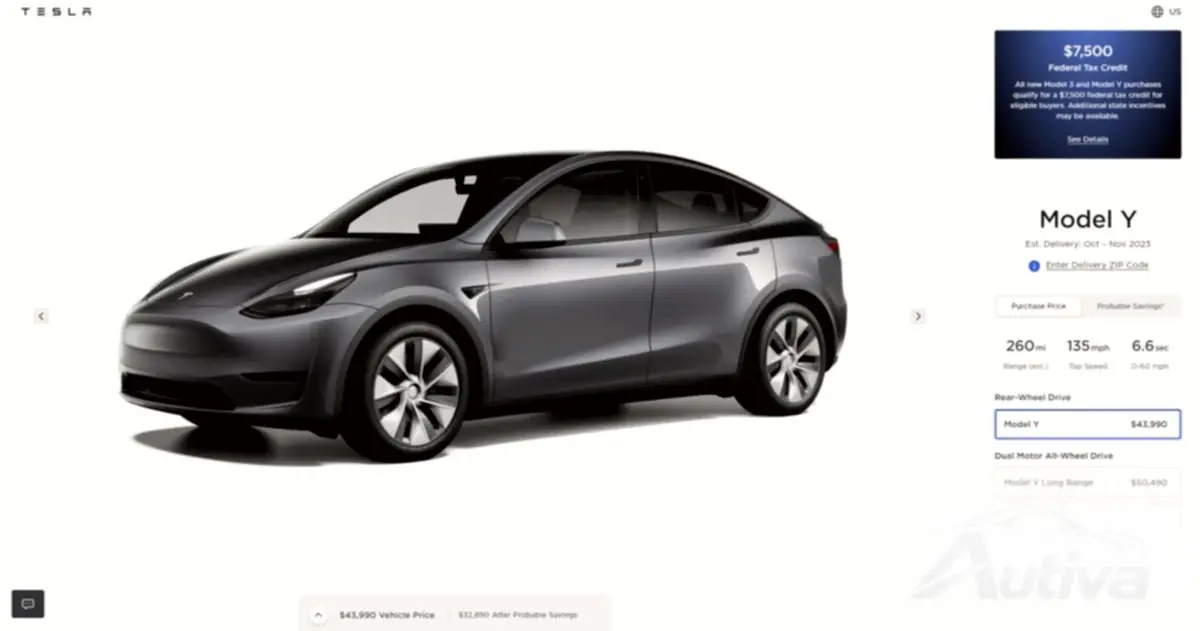 Tesla lancia un'opzione Model Y RWD più economica negli Stati Uniti Tesla lancia un'opzione Model Y RWD più economica negli Stati Uniti