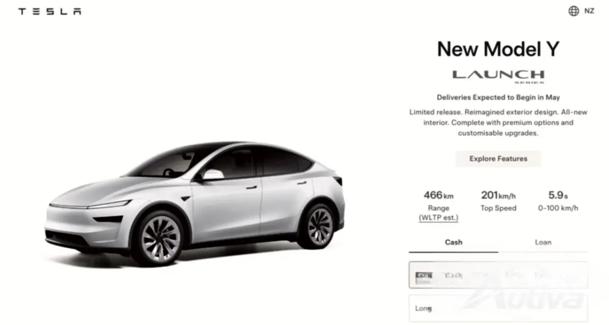 Tesla onthult gefacelifte Model Y 8
