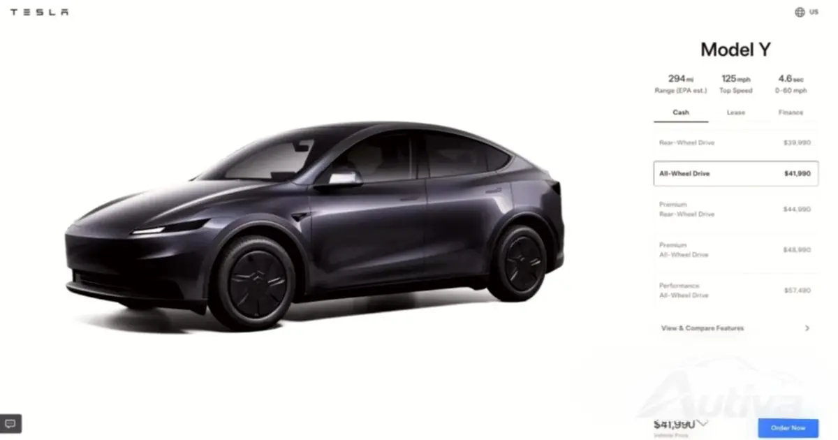 Nuevo Tesla Model Y AWD - fuente: Tesla Nuevo Tesla Model Y AWD - fuente: Tesla