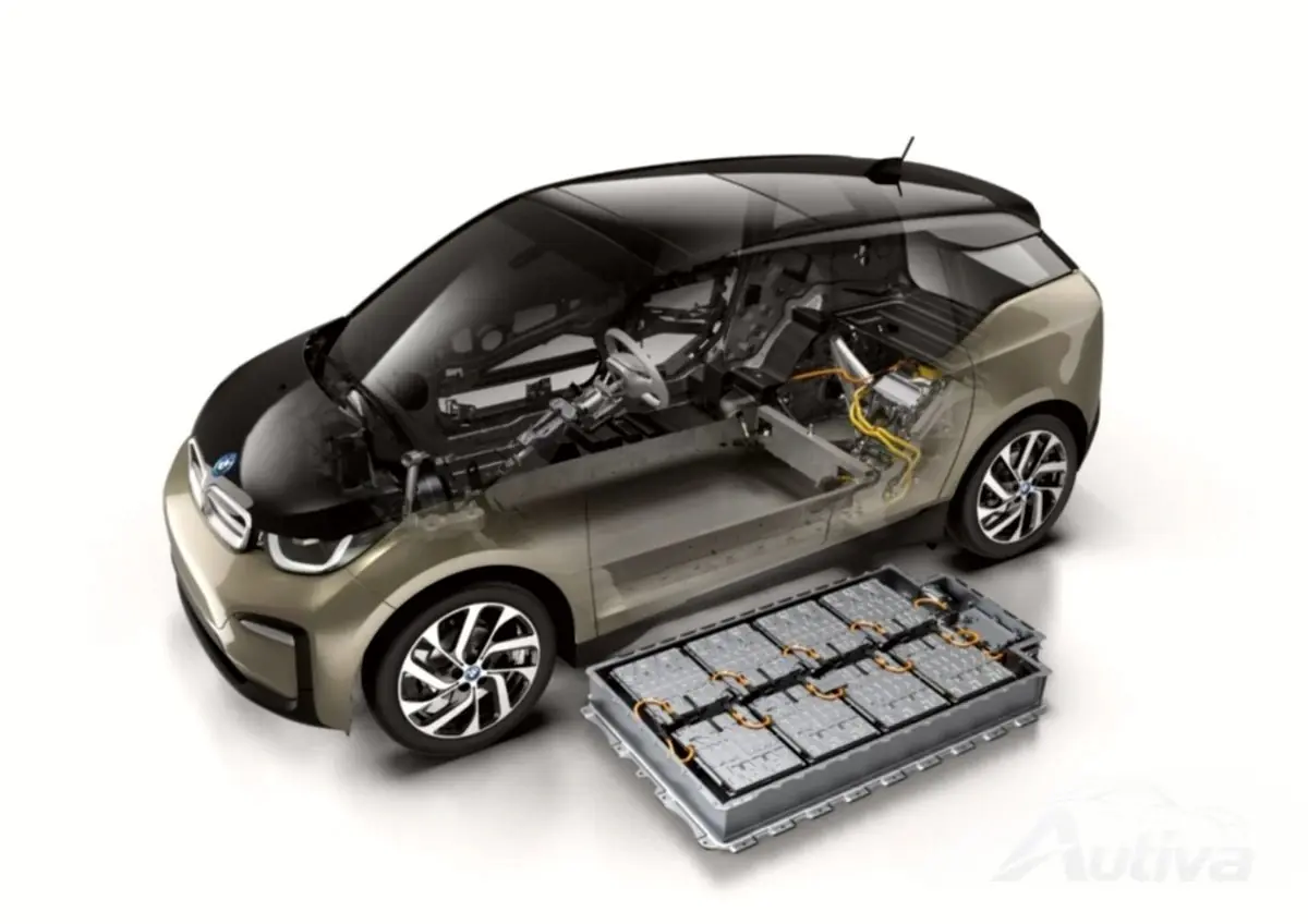 120 Ah/37,9 kWh högspänningsbatteri i BMW i3