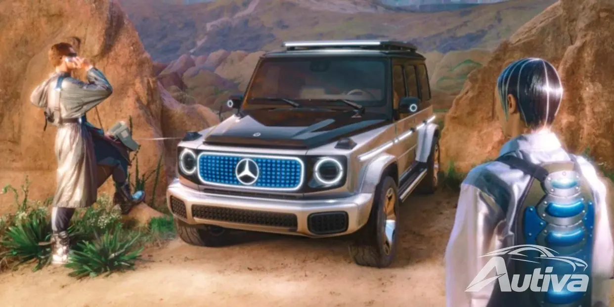 El video muestra al Mercedes EQG dominando el icónico giro del tanque