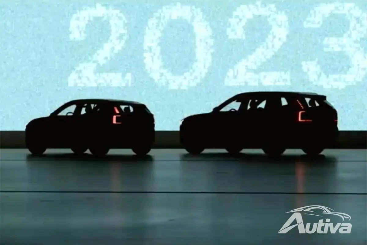 Volvo EX30 soldadır ve EX90'dan çok daha küçüktür Volvo EX30 soldadır ve EX90'dan çok daha küçüktür