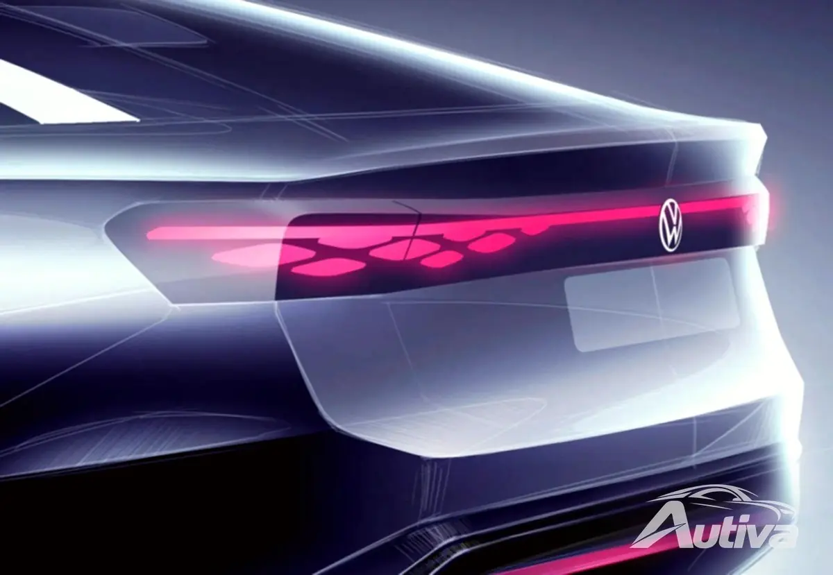 नई VW ID की सिग्नेचर टेल लाइट्स। एयरो