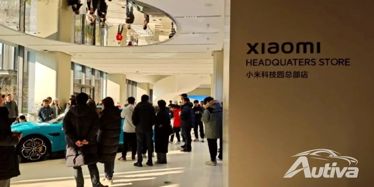 Xiaomi SU7 Electric Sedan treffer utstillingslokaler over hele landet i Kina