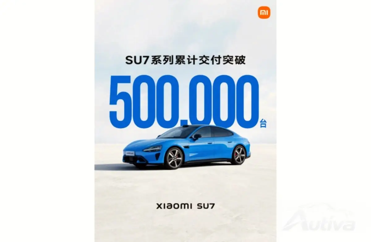 Xiaomi ya ha vendido 500.000 unidades SU7 Xiaomi ya ha vendido 500.000 unidades SU7