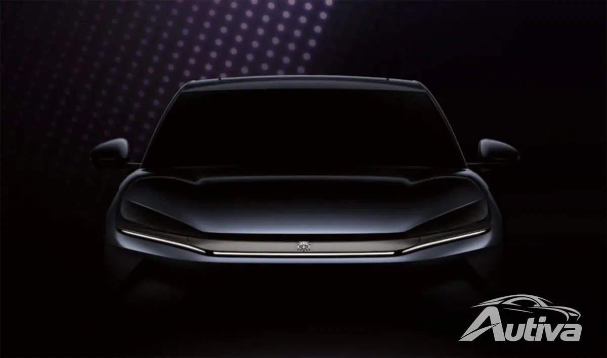 سيارة السيدان الكهربائية Qin L EV الجديدة تم التشويق لها بواسطة BYD