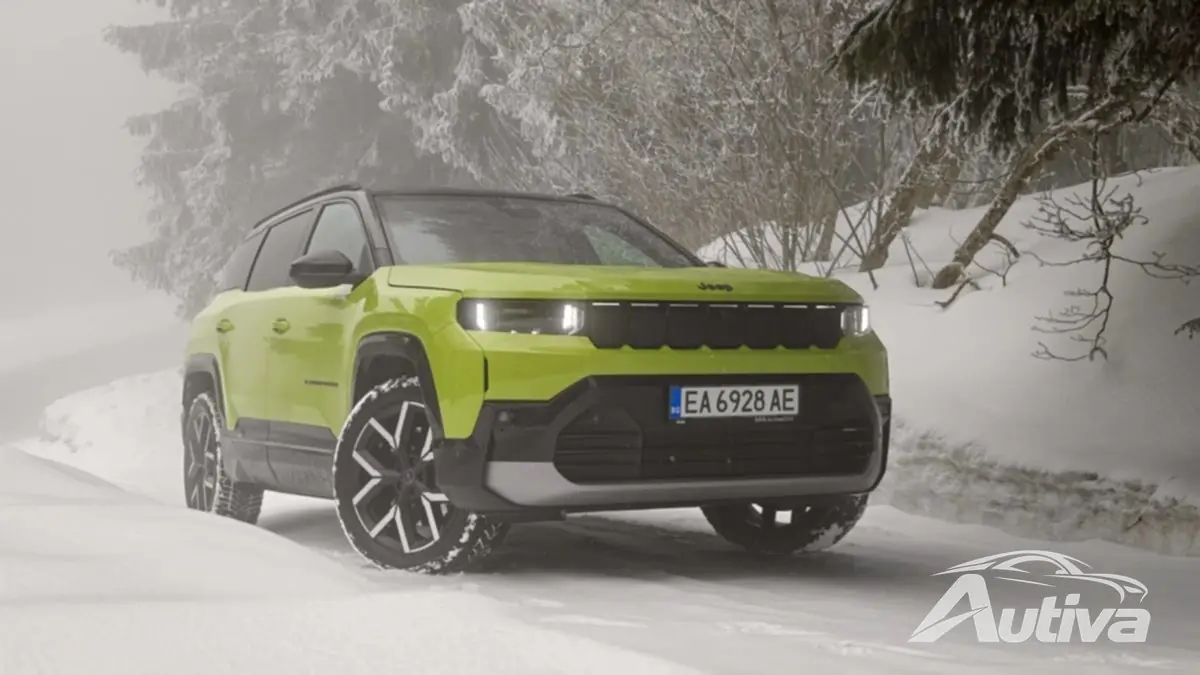 Jeep Compass e FWD на снегу