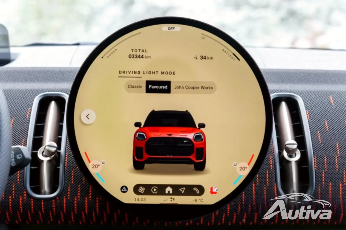 Ihr Mini Countryman kann je nach Ihren Vorlieben unterschiedliche Lichtsignaturen haben.