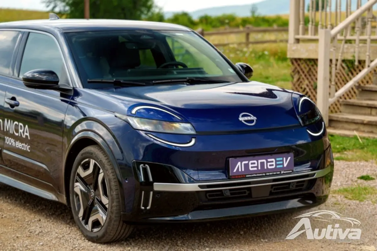 Parte anteriore della Nissan Micra EV