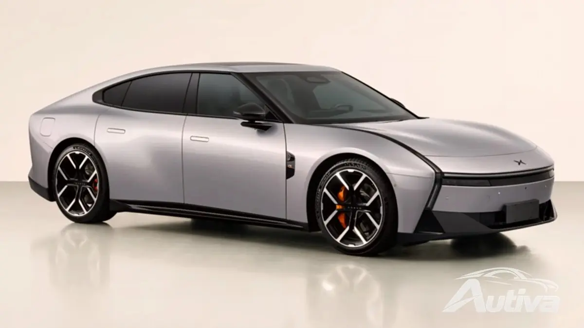 Le nouveau P7 élégant de XPeng capturé lors d'un essai routier réel en Chine 5