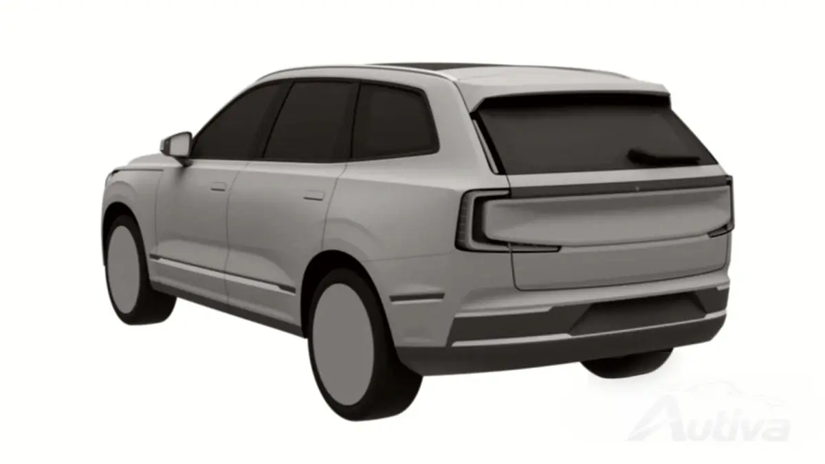 Nadchodzące powierzchnie projektowe Volvo XC90 EV na zdjęciach patentowych Nadchodzące powierzchnie projektowe Volvo XC90 EV na zdjęciach patentowych