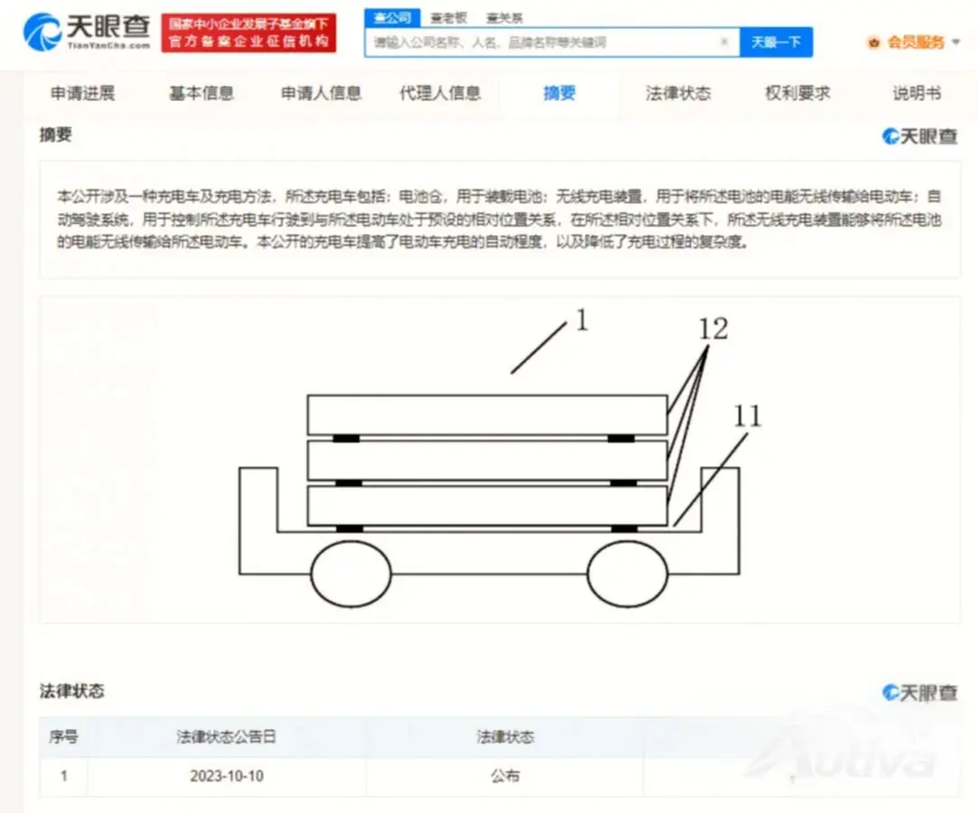 专利申请中的示意图