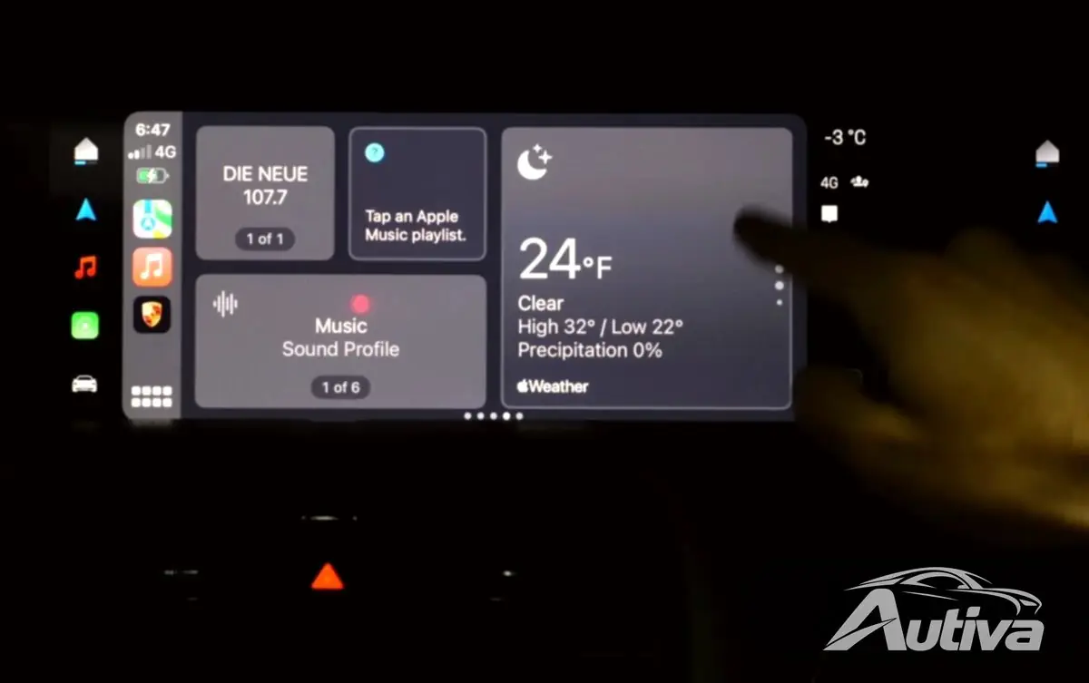Apple CarPlay+ fa il suo debutto sulla Porsche Taycan 2025 7