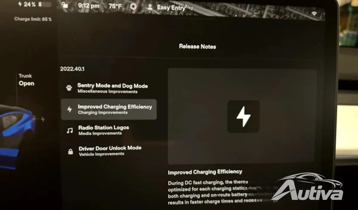 Teslas nye programvareoppdatering forbedrer ladeeffektiviteten