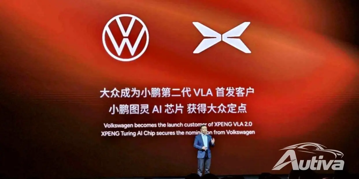 VW presentará el sistema de conducción autónoma VLA 2.0 de XPeng como cliente de lanzamiento