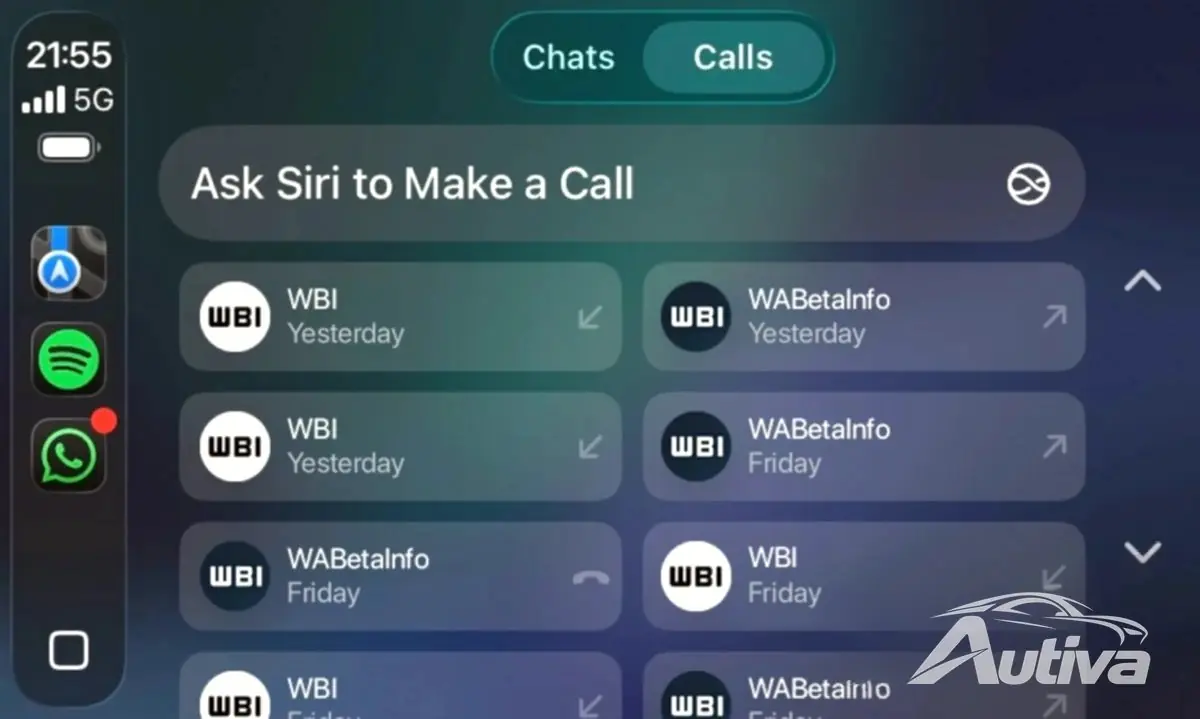 WhatsApp for CarPlay アプリのベータ版