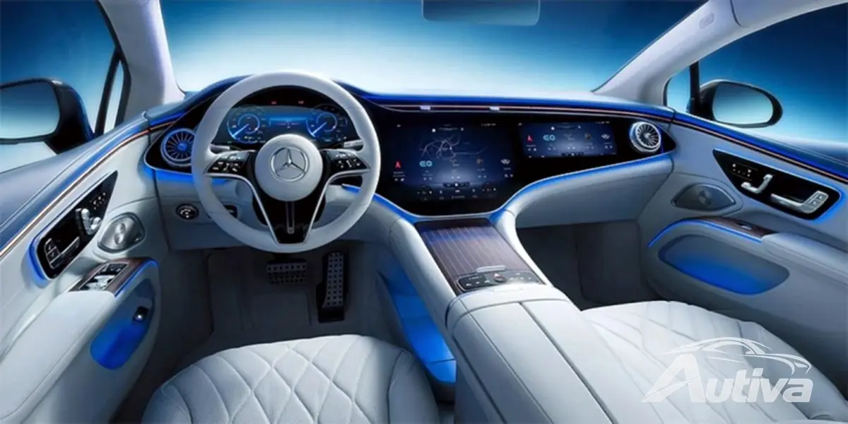 Interior del Mercedes EQS - fuente: Mercedes-Benz