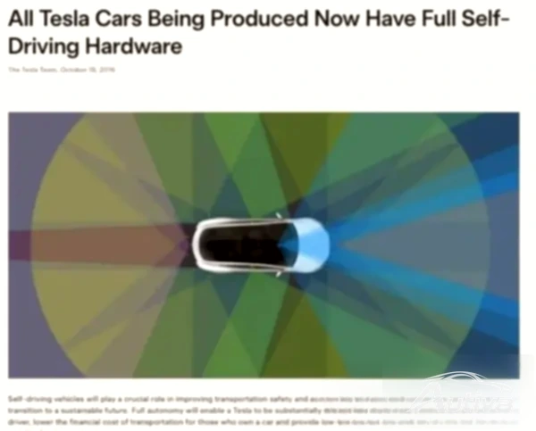 A promessa original da Tesla de 2016 A promessa original da Tesla de 2016