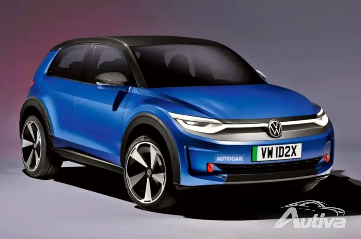 VW ID.2X vil være en crossover bygget på VW ID.2 – med tillatelse fra Autocar VW ID.2X vil være en crossover bygget på VW ID.2 – med tillatelse fra Autocar