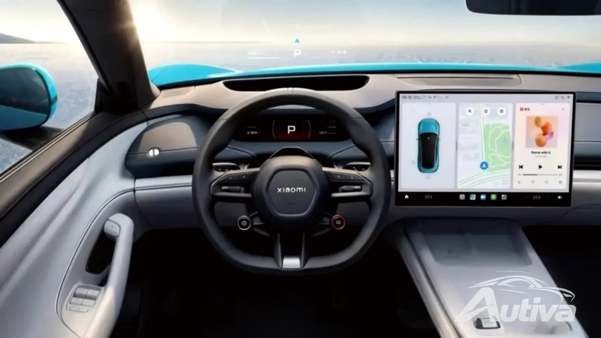 Pantalla central SU7 sin el ''dock'' adicional
