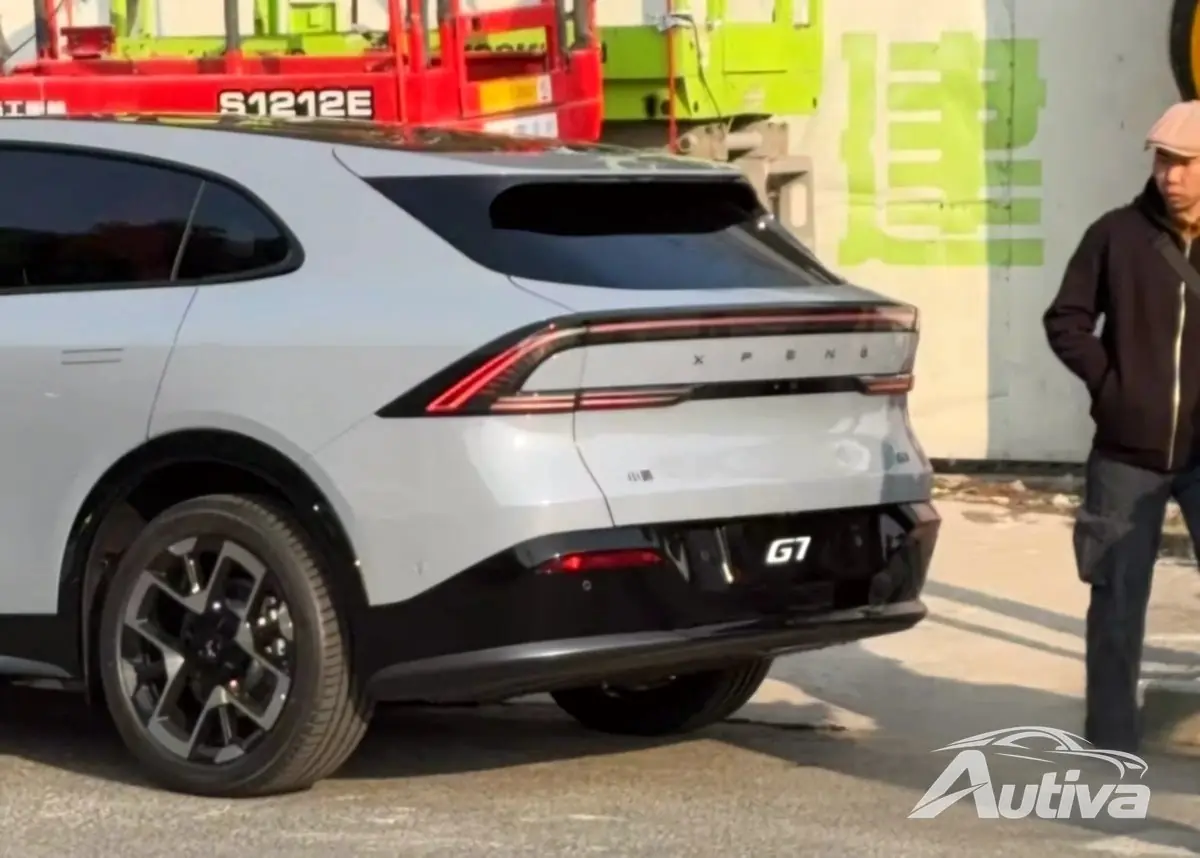 De första bilderna av XPeng G7 ger en närmare titt på Tesla Model Y-utmanaren